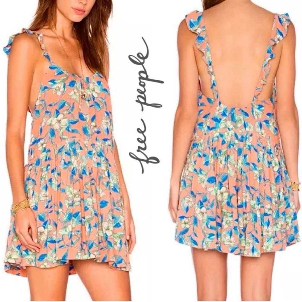 Free People Dear You mini floral print‎ Dress large